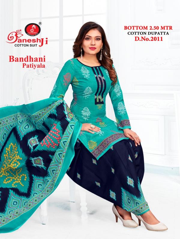 Ganeshji Bandhani Patiyala Vol-2 Cotton Dress Material